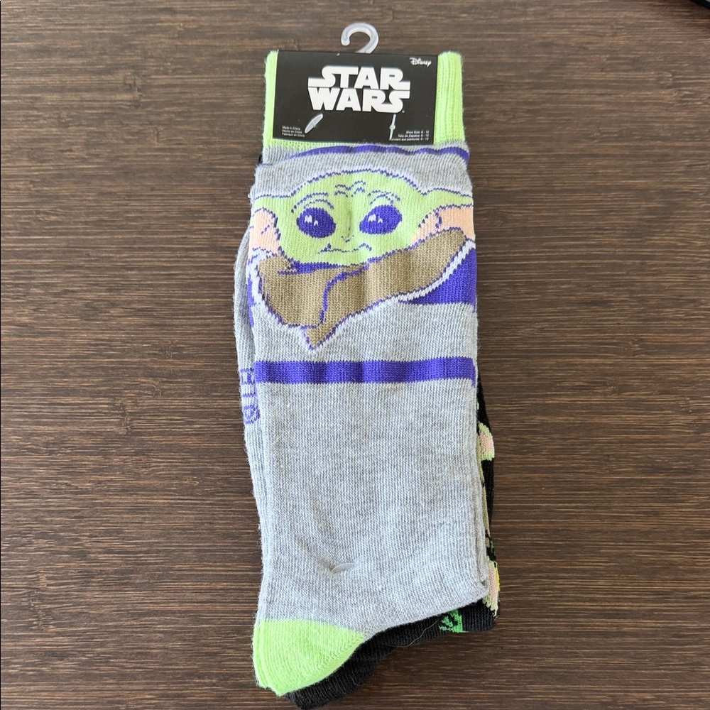 NWT. Disney/Star Wars Socks. Fits sizes 6-12